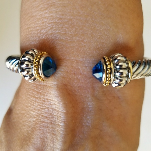 Brand new Silver bracelet,  Aquamarine stone - Picture 3 of 7